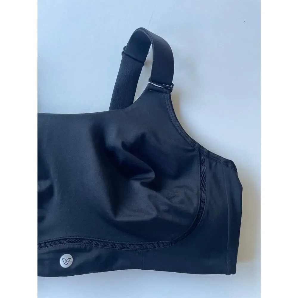 Livi Active Molded No Wire Sports Bra Black Plus Size 44D - Picture 4 of 8